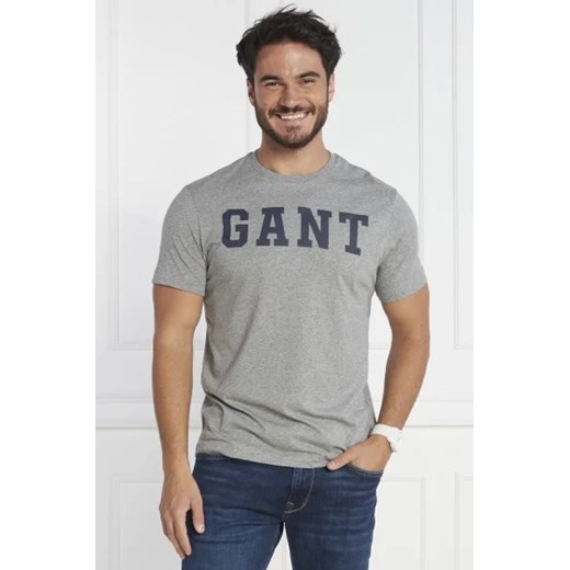 T-shirt męski Gant bawełniany 