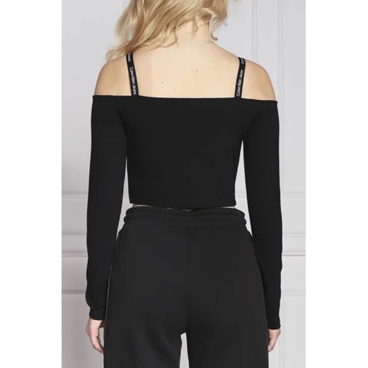Bluzka damska Calvin Klein z długim rękawem casualowa