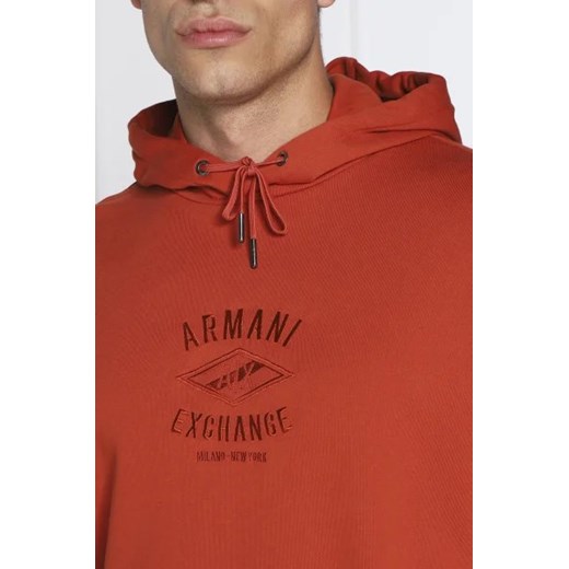 Pomarańczowy bluza męska Armani Exchange z elastanu 
