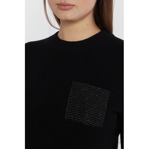 Peserico sukienka z długim rękawem z okrągłym dekoltem casual midi