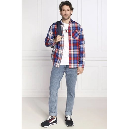 Koszula męska Tommy Jeans w kratkę
