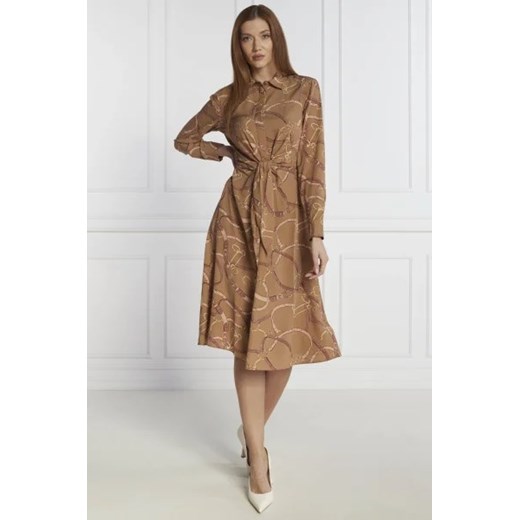 Sukienka Ralph Lauren casual z długimi rękawami z kołnierzykiem