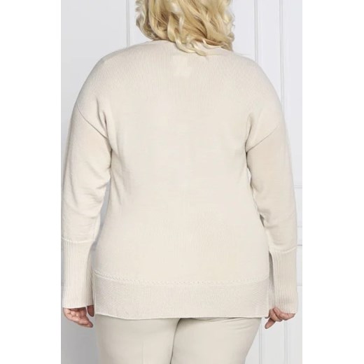 Persona by Marina Rinaldi Kardigan MOKA plus size | Regular Fit | z dodatkiem Persona By Marina Rinaldi 50/52 promocyjna cena Gomez Fashion Store