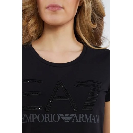 EA7 T-shirt | Regular Fit S wyprzedaż Gomez Fashion Store