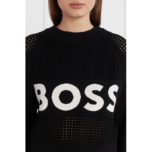 Sweter damski BOSS HUGO z okrągłym dekoltem