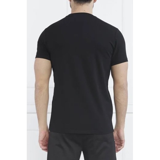 T-shirt męski Karl Lagerfeld z krótkim rękawem z elastanu z napisami