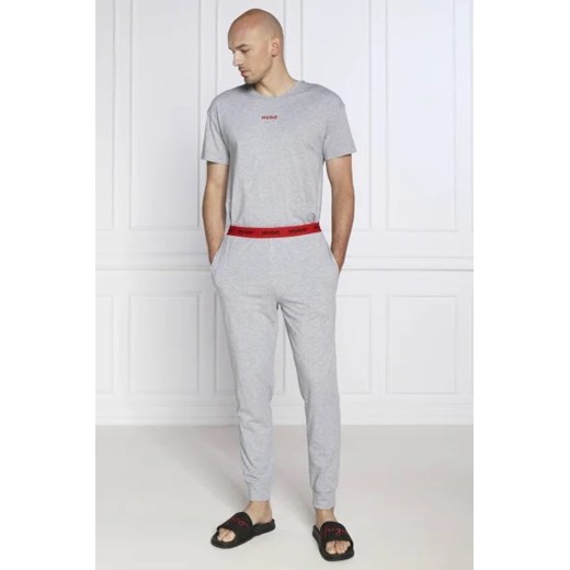 T-shirt męski szary Hugo Boss z krótkim rękawem