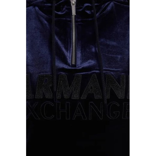 Bluza damska Armani Exchange granatowa z elastanu 