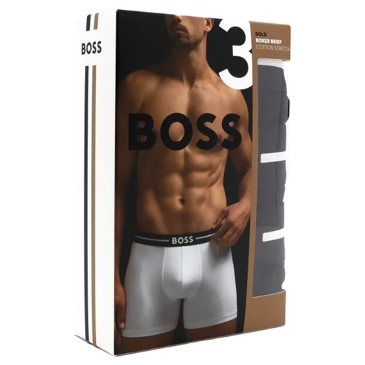 BOSS Bokserki 3-pack BoxerBr Bold S okazja Gomez Fashion Store
