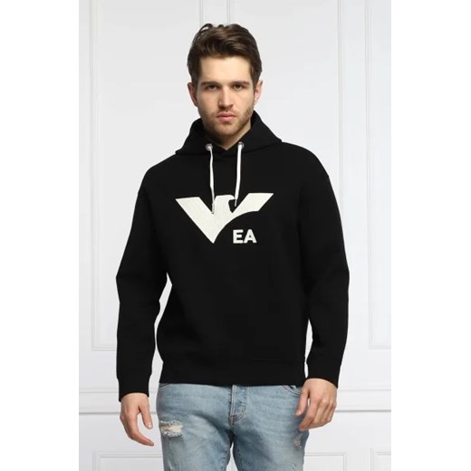 Bluza męska czarna Emporio Armani z napisami