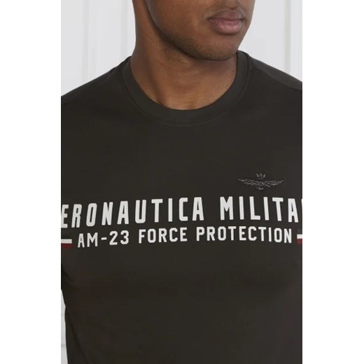 T-shirt męski Aeronautica Militare szary młodzieżowy