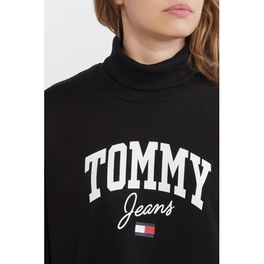 Sukienka Tommy Jeans z długim rękawem midi