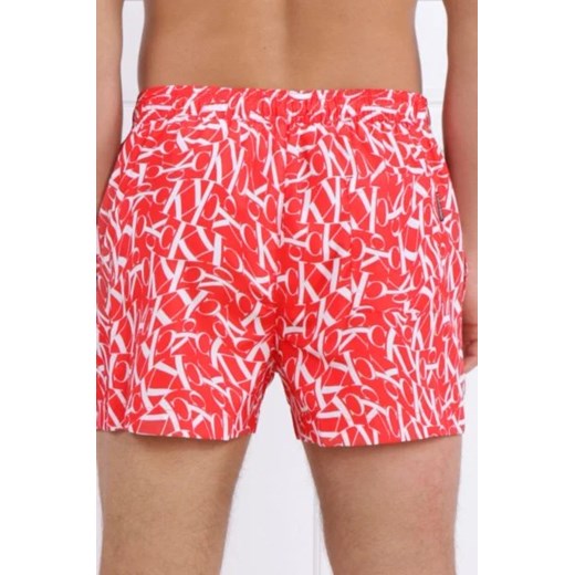 Calvin Klein Swimwear Szorty kąpielowe MEDIUM DRAWSTRING-PRINT | Regular Fit XL Gomez Fashion Store wyprzedaż