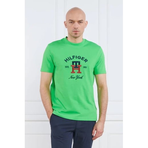 Tommy Hilfiger T-shirt CURVED MONOGRAM | Regular Fit Tommy Hilfiger L wyprzedaż Gomez Fashion Store