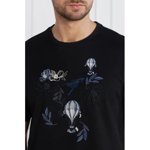 Emporio Armani t-shirt męski z bawełny z krótkim rękawem