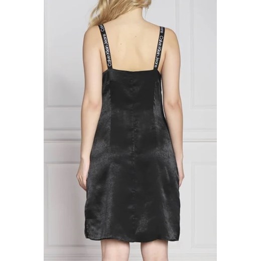 Sukienka Calvin Klein na ramiączkach w serek mini