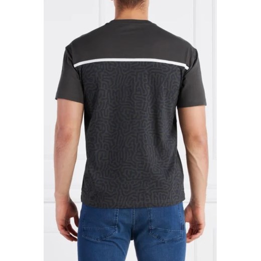 Szary t-shirt męski Emporio Armani z krótkim rękawem
