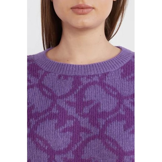 Sweter damski Pinko z okrągłym dekoltem zimowy 