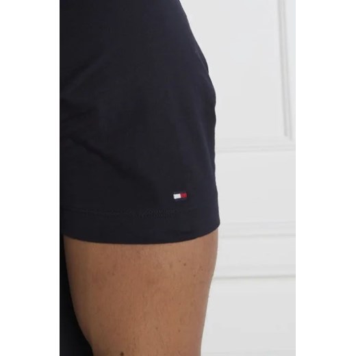 T-shirt męski Tommy Hilfiger w stylu młodzieżowym czarny z krótkim rękawem