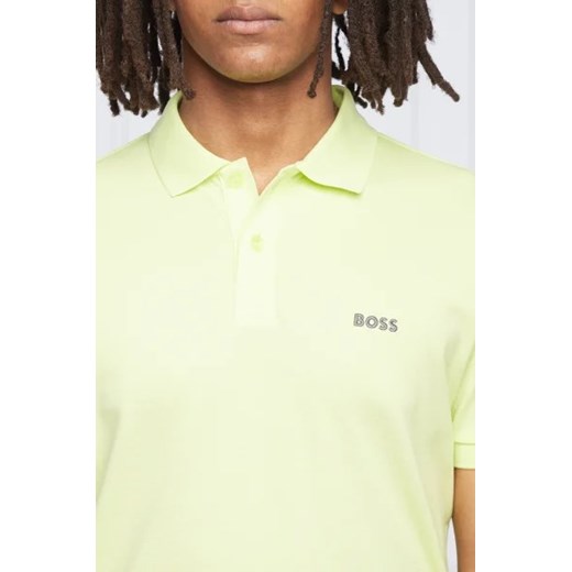 T-shirt męski BOSS HUGO zielony z krótkimi rękawami 