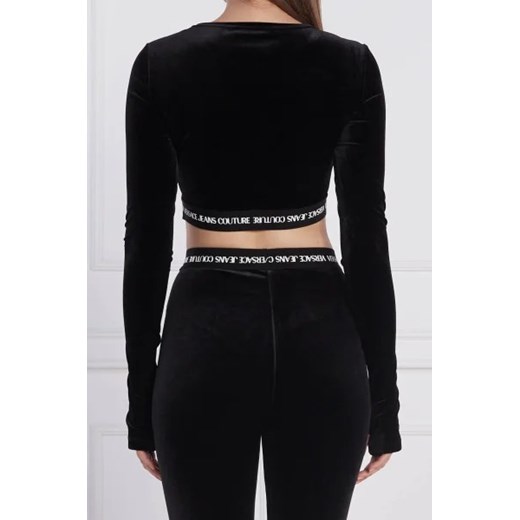 Bluzka damska Versace Jeans z okrągłym dekoltem casual