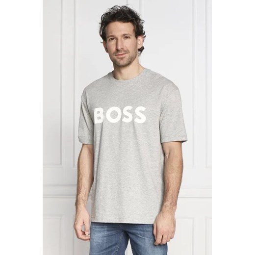 T-shirt męski szary BOSS HUGO 