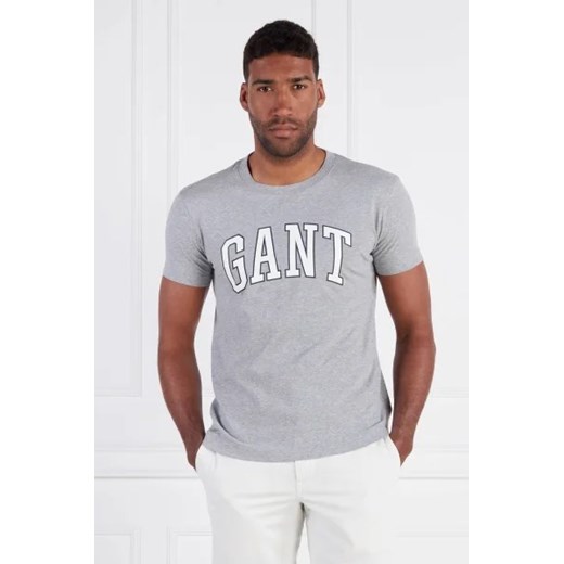 T-shirt męski Gant z krótkimi rękawami z bawełny 