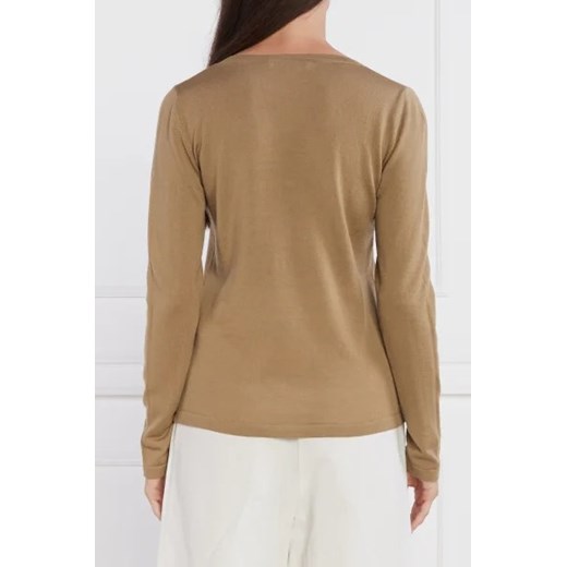 Sweter damski Max Mara casualowy z okrągłym dekoltem 