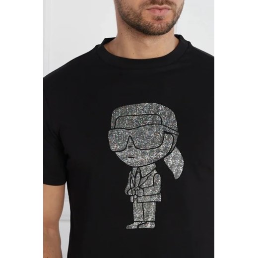 T-shirt męski Karl Lagerfeld z bawełny z krótkim rękawem