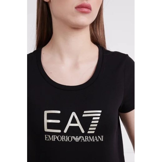 Bluzka damska Emporio Armani z bawełny 