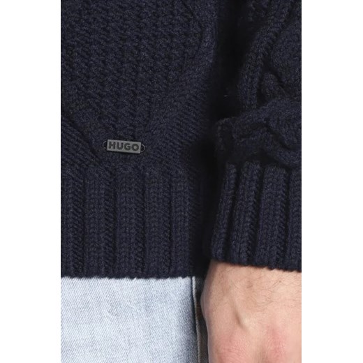 HUGO Wełniany sweter Scablito | Regular Fit L okazja Gomez Fashion Store