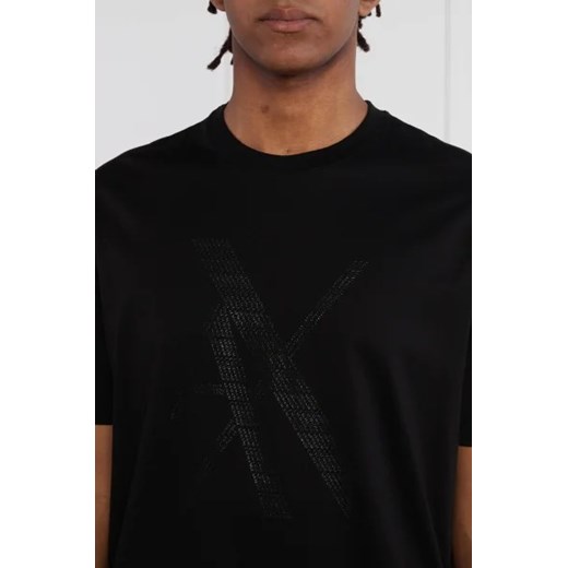 Armani Exchange t-shirt męski czarny casual bawełniany