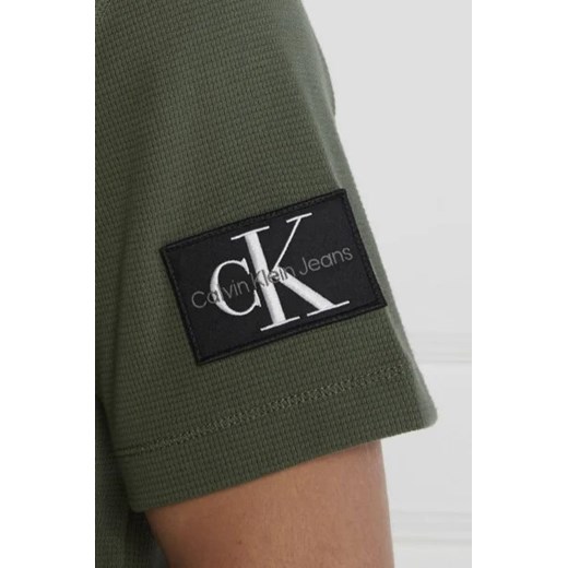 CALVIN KLEIN JEANS T-shirt BADGE WAFFLE | Regular Fit M wyprzedaż Gomez Fashion Store