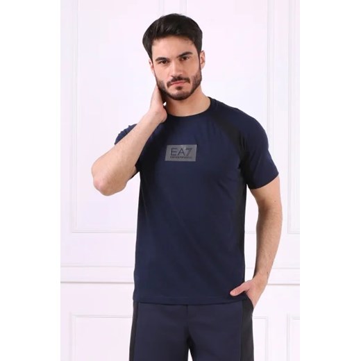 T-shirt męski Emporio Armani z krótkim rękawem z napisami