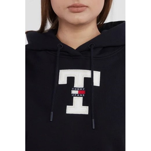 Tommy Jeans Bluza TJW SP CRP LETTERMAN FLAG HOODIE | Cropped Fit Tommy Jeans M Gomez Fashion Store