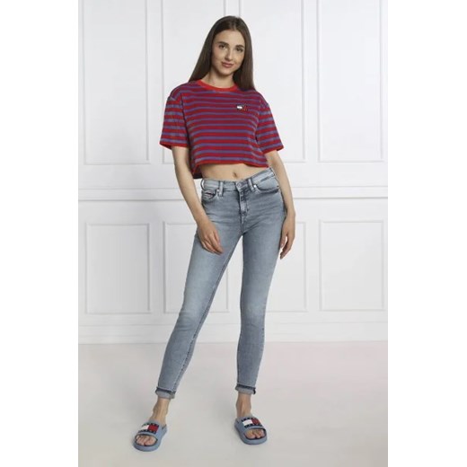 Tommy Jeans T-shirt | Cropped Fit Tommy Jeans M wyprzedaż Gomez Fashion Store
