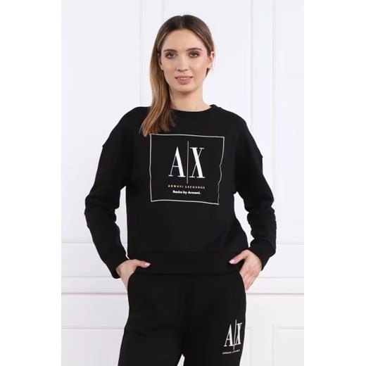 Bluza damska Armani Exchange czarna z bawełny