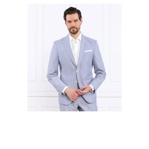 BOSS Marynarka H-Hutson-231 | Slim Fit | z dodatkiem wełny 56 okazyjna cena Gomez Fashion Store