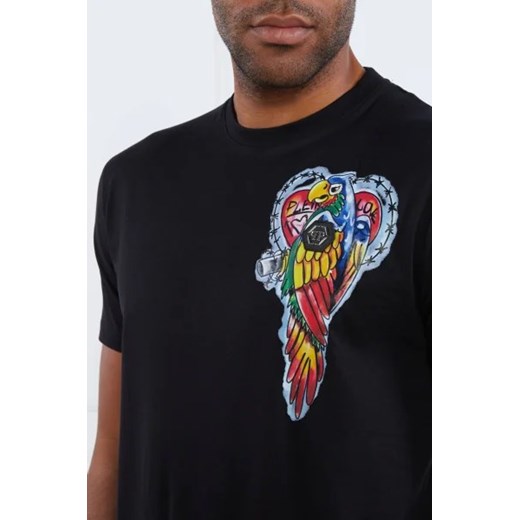 T-shirt męski w nadruki z krótkimi rękawami 