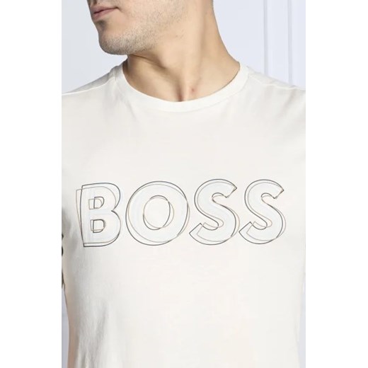 T-shirt męski BOSS HUGO z krótkim rękawem młodzieżowy bawełniany 