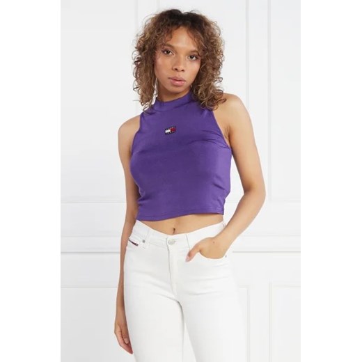 Tommy Jeans Top Badge high neck tank | Cropped Fit Tommy Jeans L Gomez Fashion Store