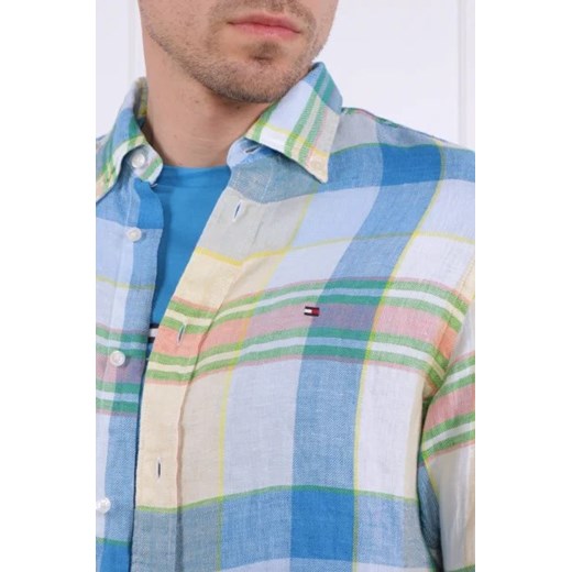 Tommy Hilfiger Lniana koszula | Regular Fit Tommy Hilfiger L okazja Gomez Fashion Store