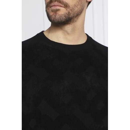Sweter męski BOSS HUGO z poliamidu czarny 