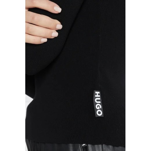 Sweter damski Hugo Boss z okrągłym dekoltem