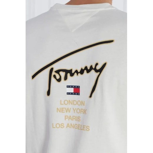 Tommy Jeans T-shirt GOLD SIGNATURE BACK | Regular Fit Tommy Jeans XXXL Gomez Fashion Store