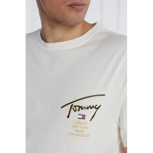 Tommy Jeans T-shirt GOLD SIGNATURE BACK | Regular Fit Tommy Jeans XXXL Gomez Fashion Store