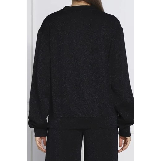 Karl Lagerfeld Bluza Puffy Sleeve Glitter | Regular Fit Karl Lagerfeld L wyprzedaż Gomez Fashion Store
