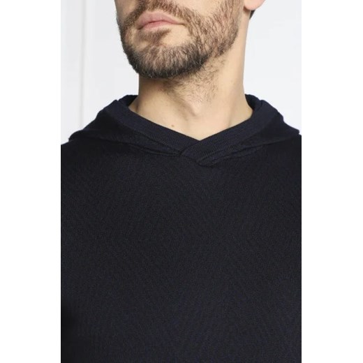 Emporio Armani Wełniana bluza | Regular Fit Emporio Armani XXL wyprzedaż Gomez Fashion Store