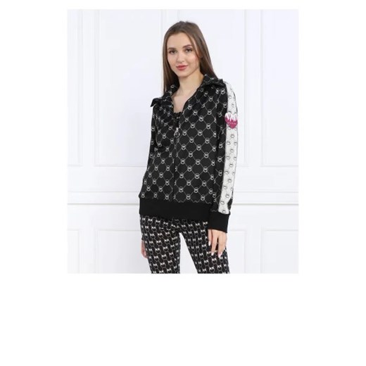 Bluza damska Pinko czarna w abstrakcyjnym wzorze
