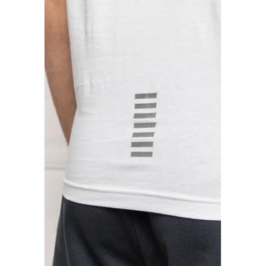 T-shirt męski biały Emporio Armani z krótkimi rękawami casualowy 